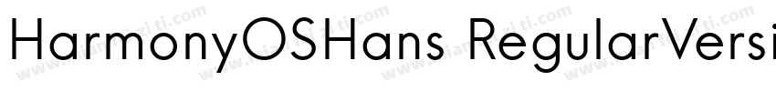 HarmonyOSHans RegularVersion 1000字体转换